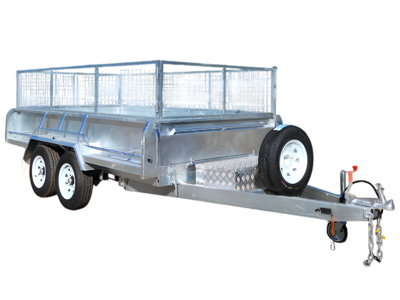 12×6 Hydraulic Tipper Tandem Axle Galvanised Box Trailer 3500 KG ATM